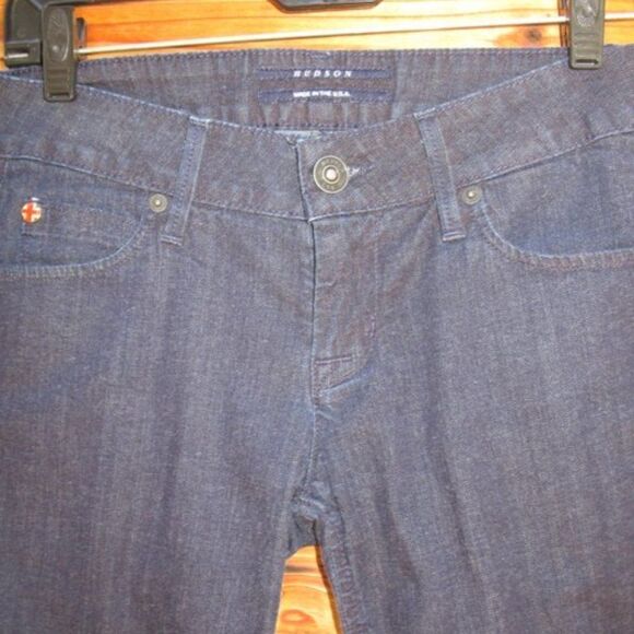 Hudson Dark Denim Low Rise Shorts 25 - Picture 4 of 8